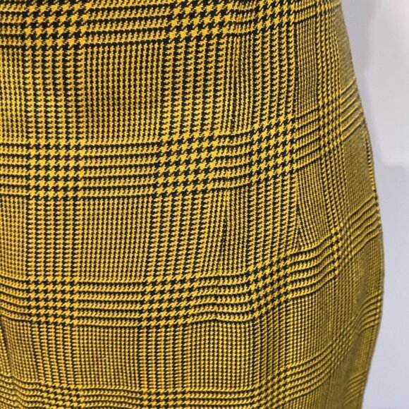 Jones New York Yellow Plaid Pencil Pencil Skirt Size 12 - Picture 11 of 16